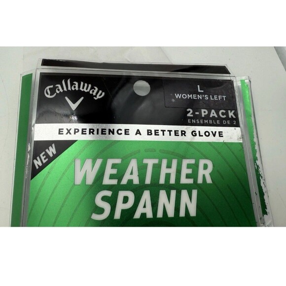 Callaway Weather Spann Golf 2 Left Gloves Women's Large Fusetech LLH 2023 - Picture 9 of 10